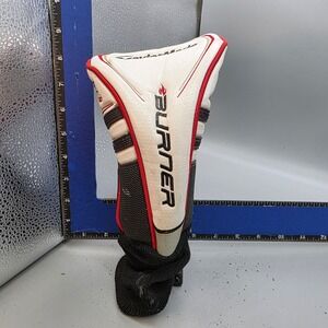 TaylorMade Burner Superfast 2.0 Driver Headcover White Black Red Golf Club Cover